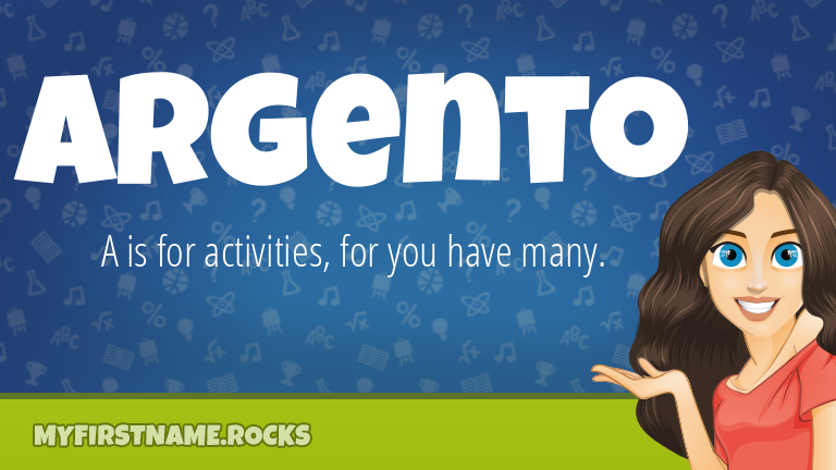 My First Name Argento Rocks!