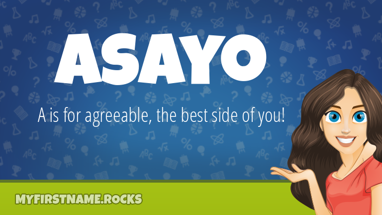 My First Name Asayo Rocks!