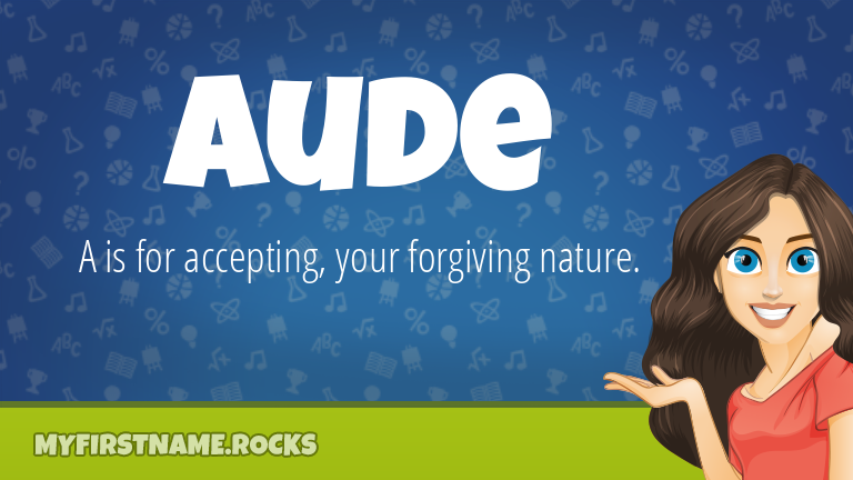 My First Name Aude Rocks!