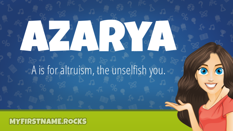 My First Name Azarya Rocks!