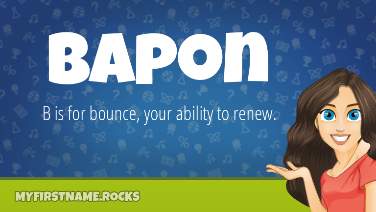My First Name Bapon Rocks!