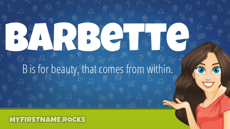 My First Name Barbette Rocks!
