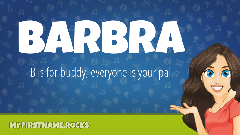 My First Name Barbra Rocks!