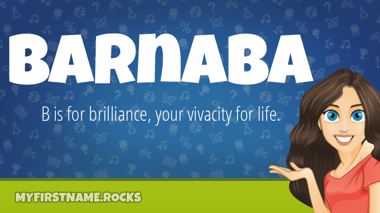 My First Name Barnaba Rocks!
