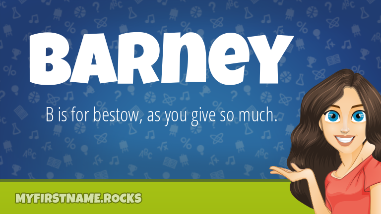 My First Name Barney Rocks!