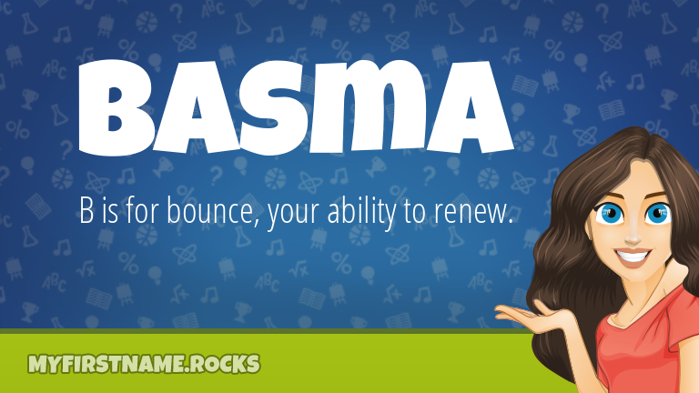 My First Name Basma Rocks!