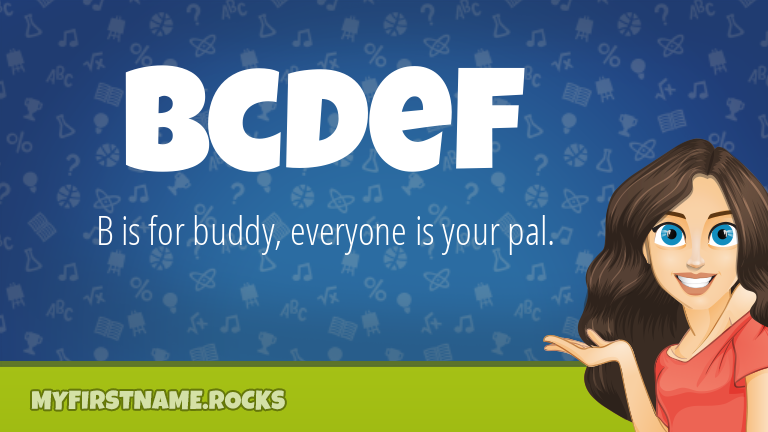 My First Name Bcdef Rocks!