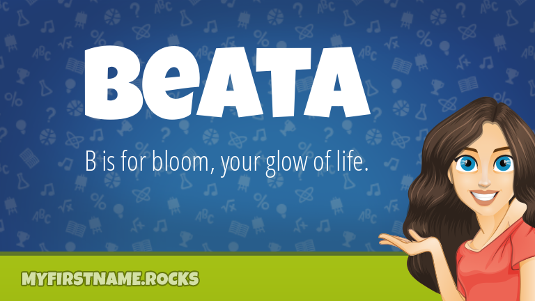 My First Name Beata Rocks!