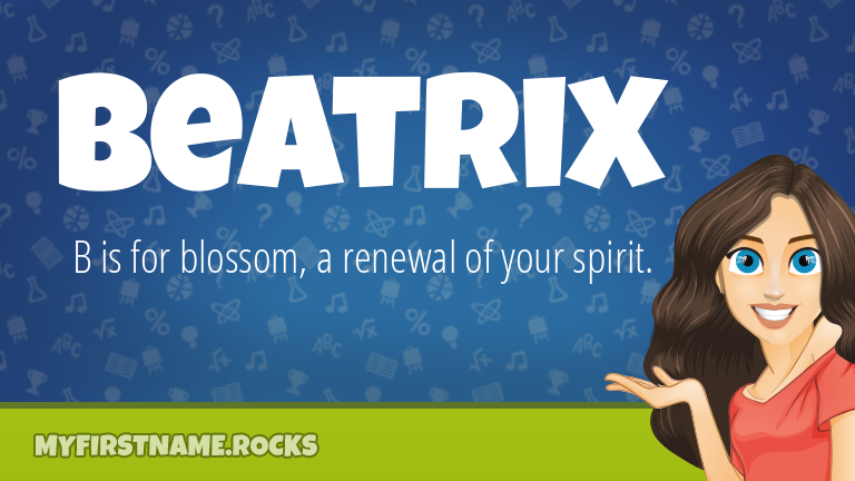 My First Name Beatrix Rocks!
