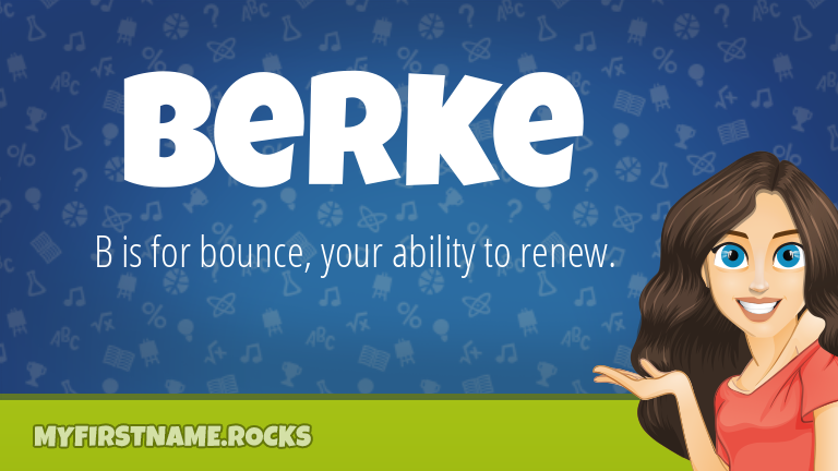 My First Name Berke Rocks!
