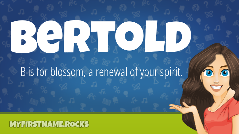 My First Name Bertold Rocks!