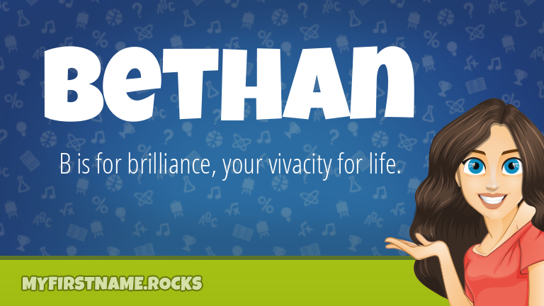 My First Name Bethan Rocks!