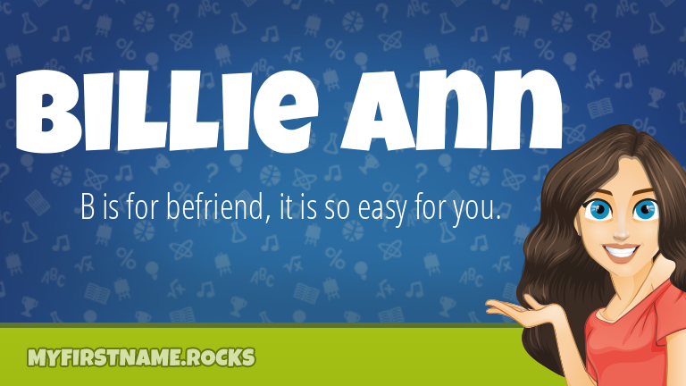 My First Name Billie Ann Rocks!