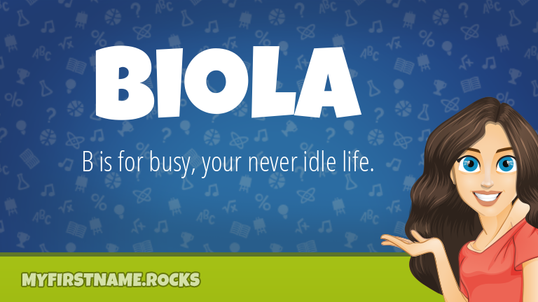 My First Name Biola Rocks!