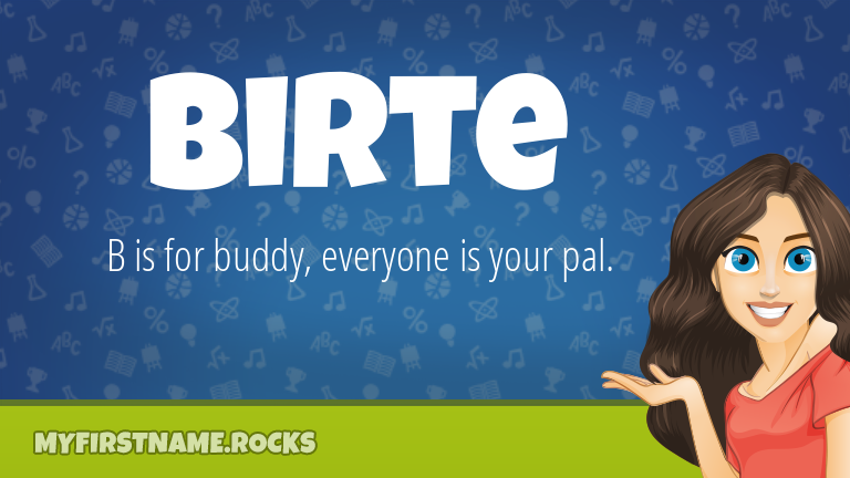 My First Name Birte Rocks!