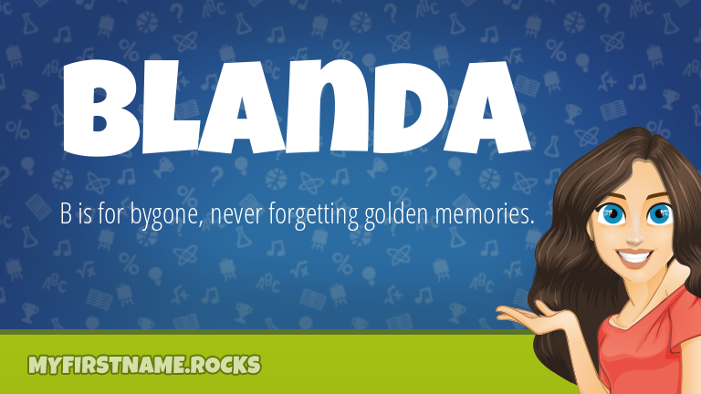 My First Name Blanda Rocks!