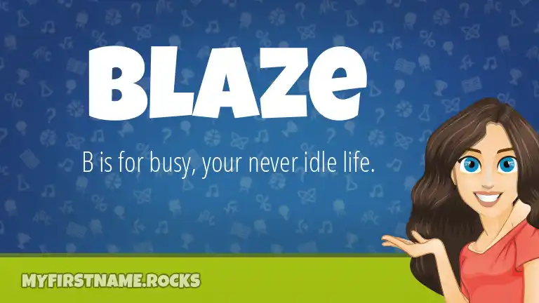 Blaze First Name Personality Popularity