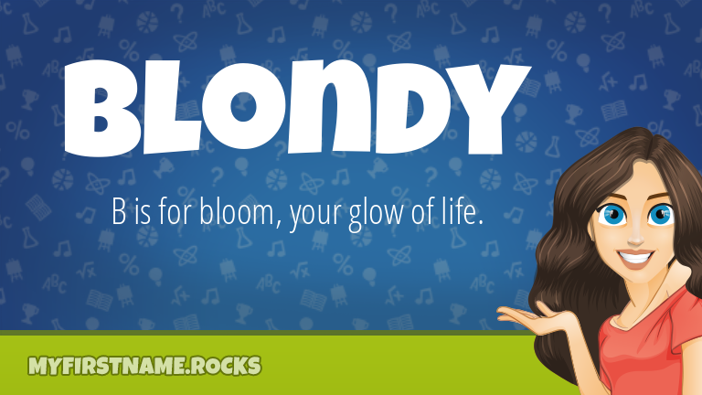My First Name Blondy Rocks!