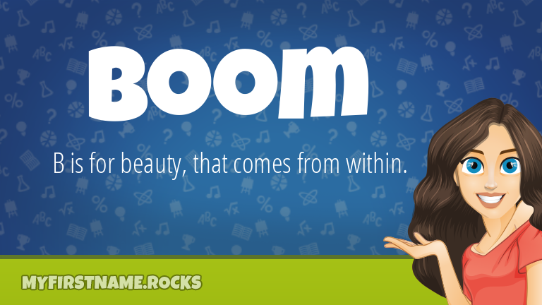 My First Name Boom Rocks!