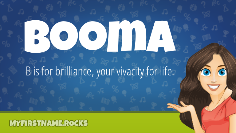 My First Name Booma Rocks!