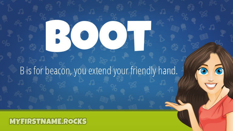 My First Name Boot Rocks!