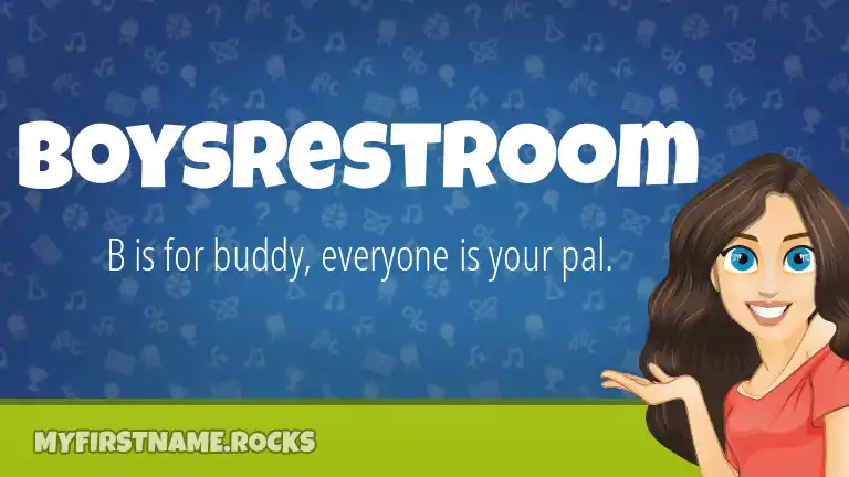 My First Name Boysrestroom Rocks!