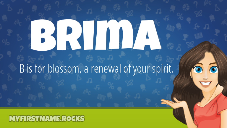 My First Name Brima Rocks!