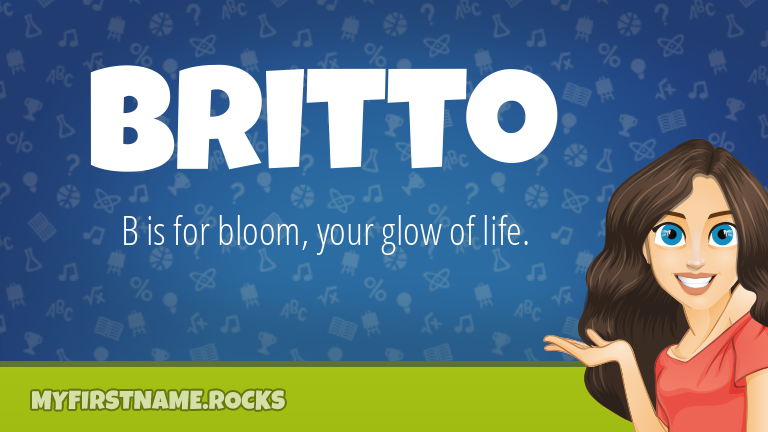 My First Name Britto Rocks!