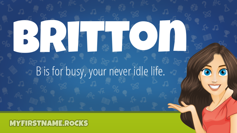 My First Name Britton Rocks!