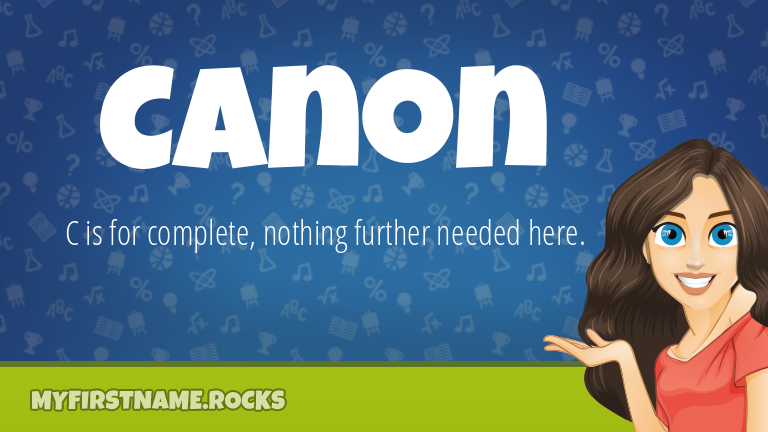 My First Name Canon Rocks!