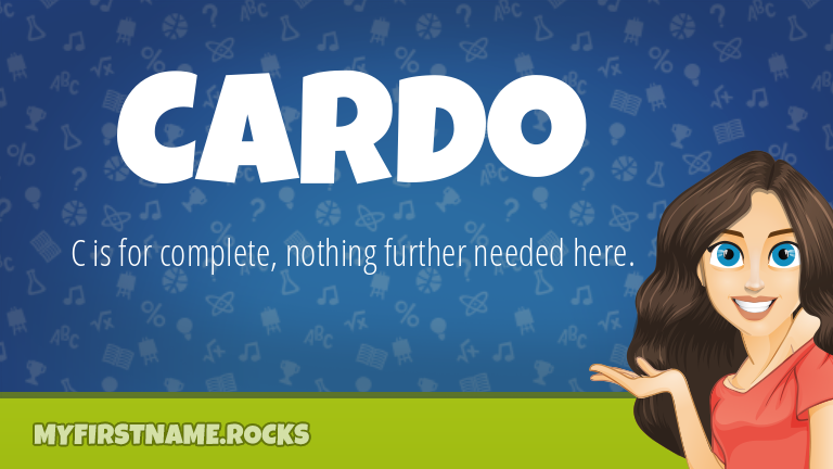 My First Name Cardo Rocks!