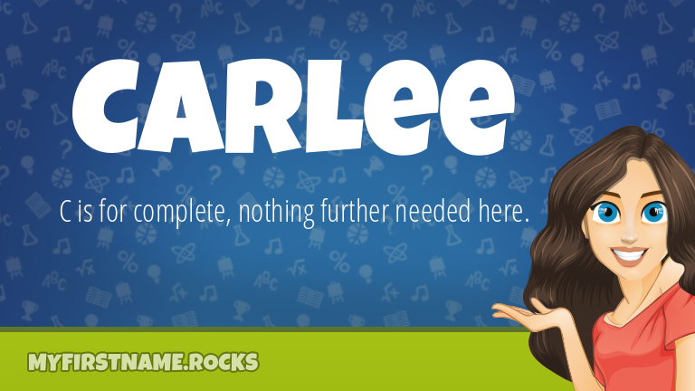 My First Name Carlee Rocks!