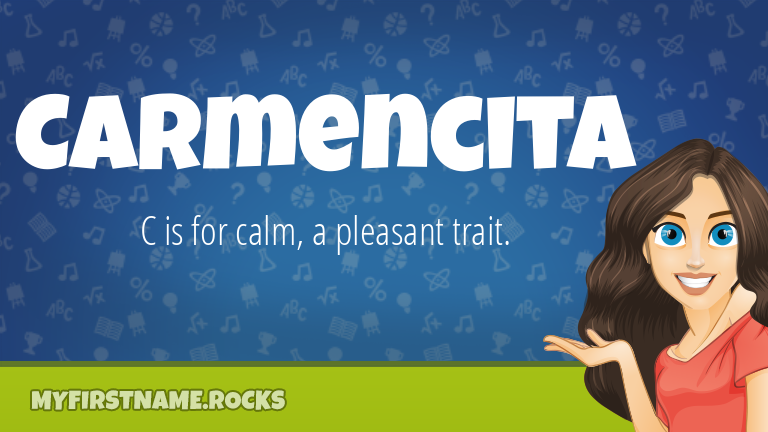 My First Name Carmencita Rocks!