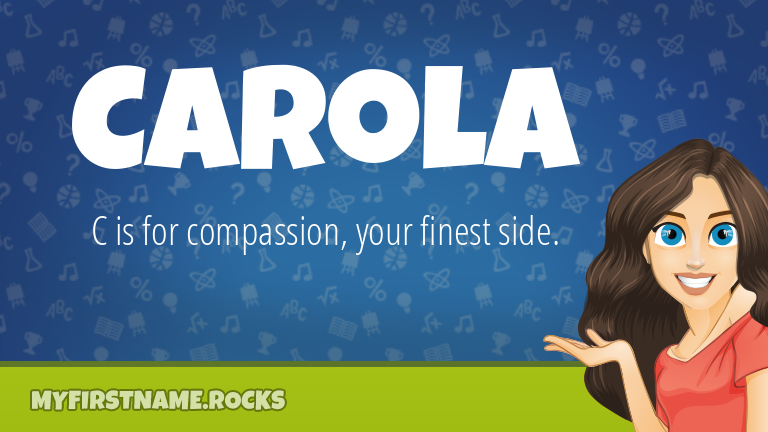 My First Name Carola Rocks!