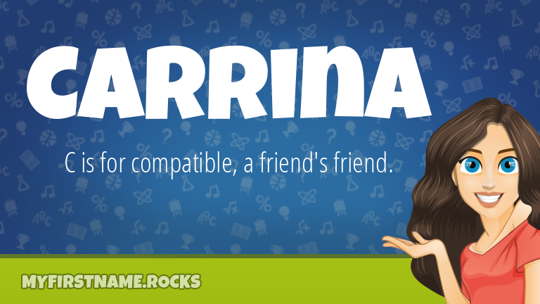 My First Name Carrina Rocks!