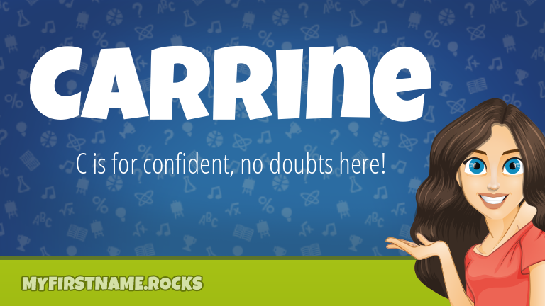My First Name Carrine Rocks!