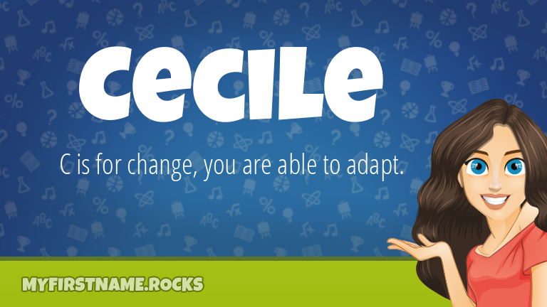 My First Name Cecile Rocks!