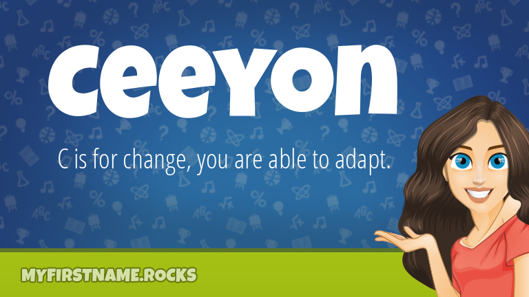My First Name Ceeyon Rocks!