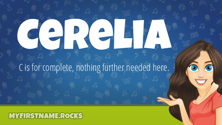 My First Name Cerelia Rocks!