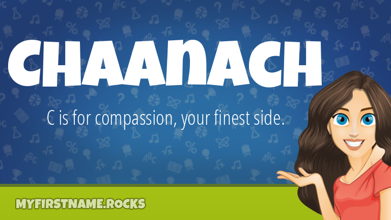 My First Name Chaanach Rocks!