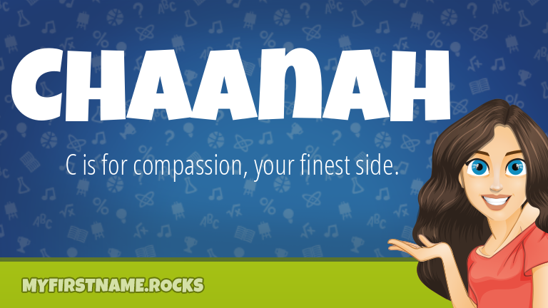 My First Name Chaanah Rocks!