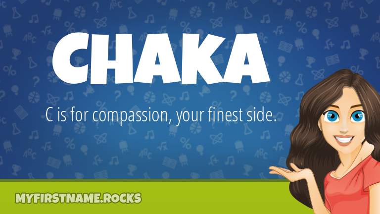 My First Name Chaka Rocks!