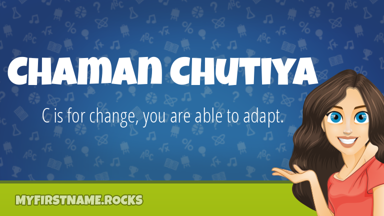 My First Name Chaman Chutiya Rocks!
