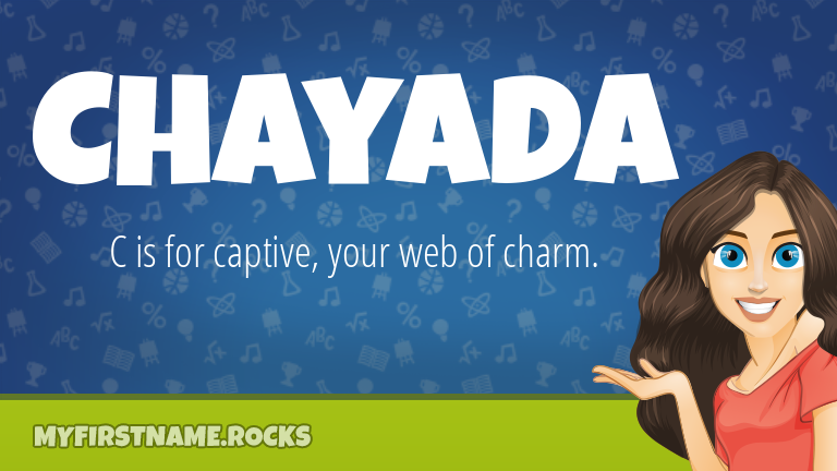 My First Name Chayada Rocks!
