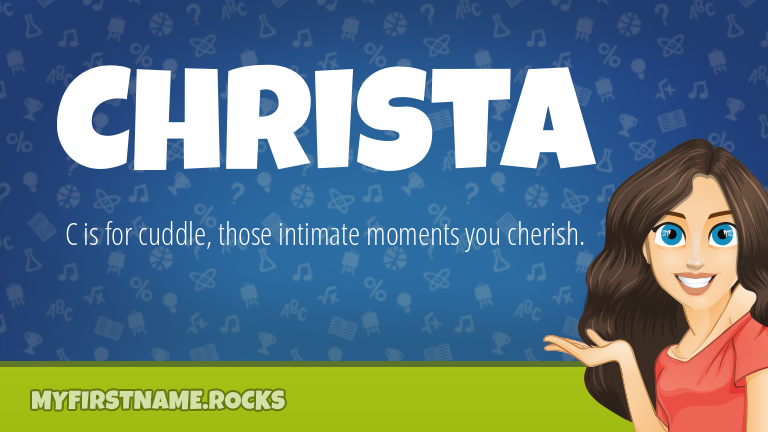 My First Name Christa Rocks!