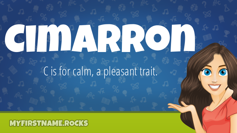 My First Name Cimarron Rocks!