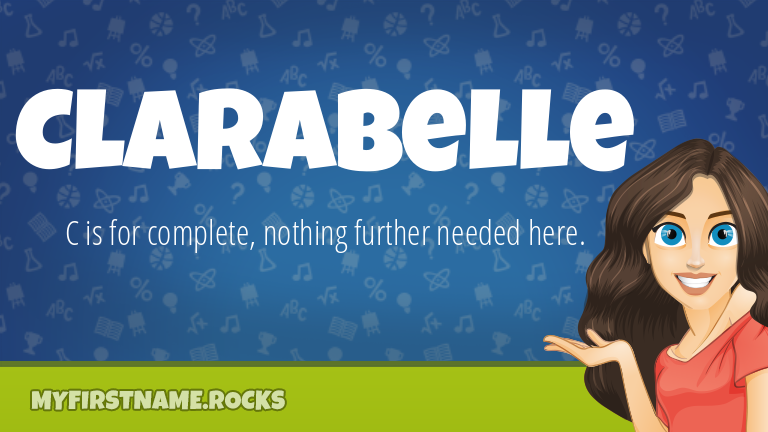 My First Name Clarabelle Rocks!
