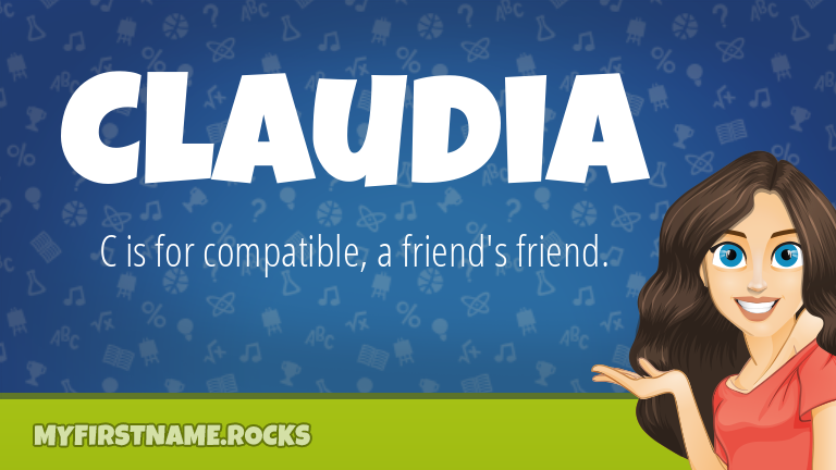 My First Name Claudia Rocks!