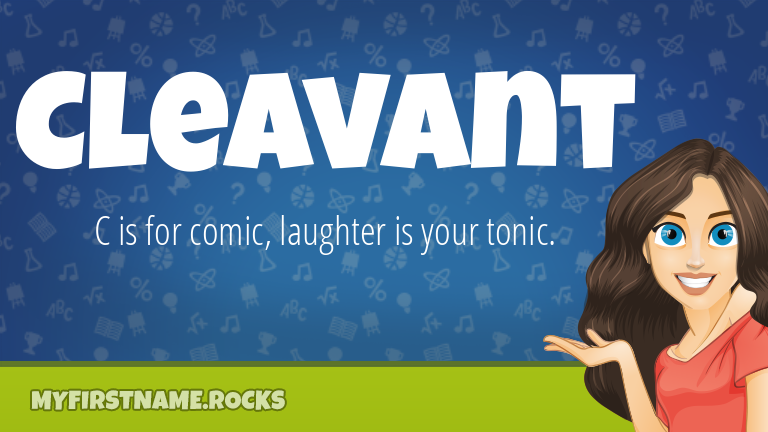 My First Name Cleavant Rocks!