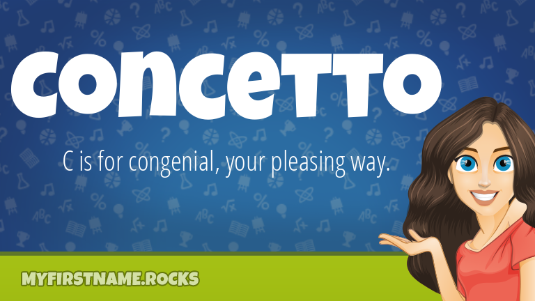 My First Name Concetto Rocks!